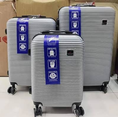 pack of Three - suitcase - Fiber luggage - traveling bags - Attachii