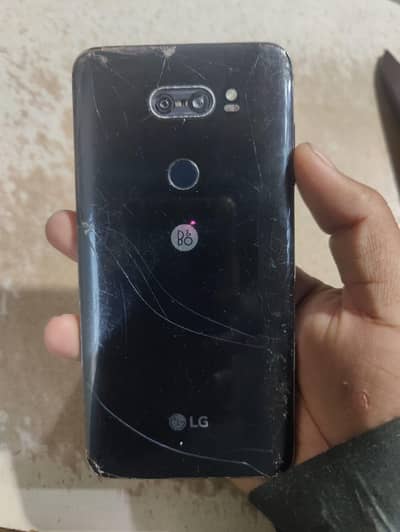 lg v30think 4 64 all ok back back glass braek