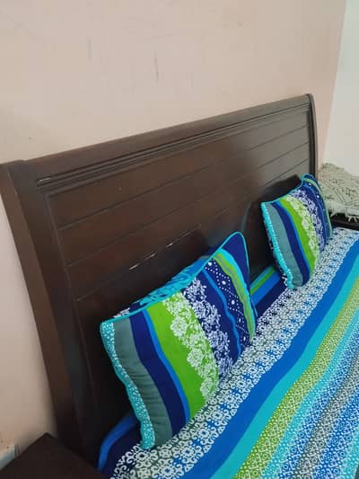 bed with two tables