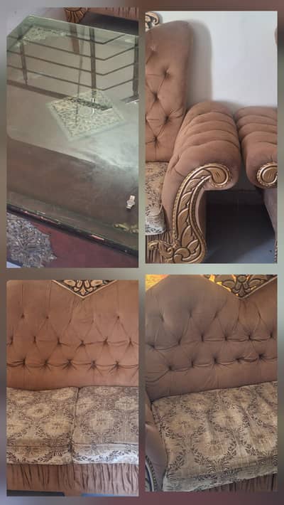 7 seater sofa set with centre table