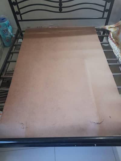 High Quality Iron Double Queen Bed Solid Frame