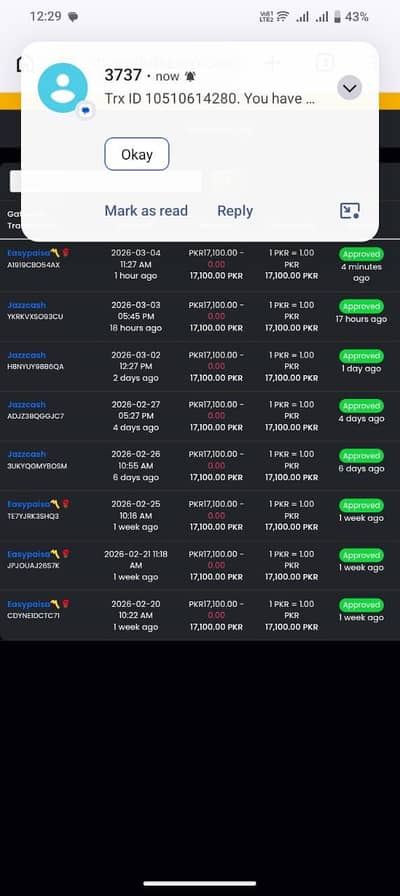 work on mobile daliy profit withdrawal  received
