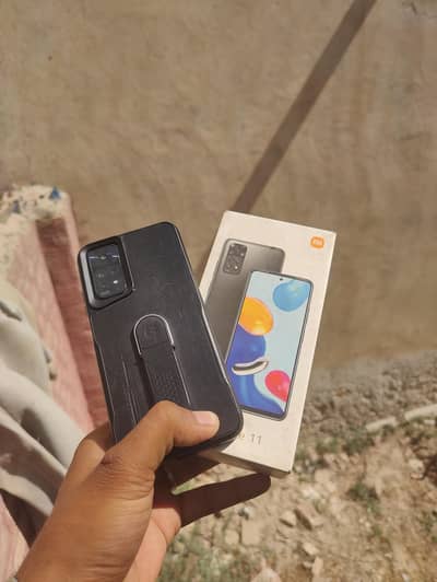 Redmi note 128  gb side finger  with box all oky