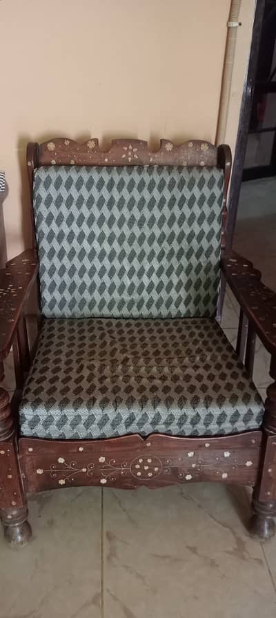 Wooden sofa 5 seter set