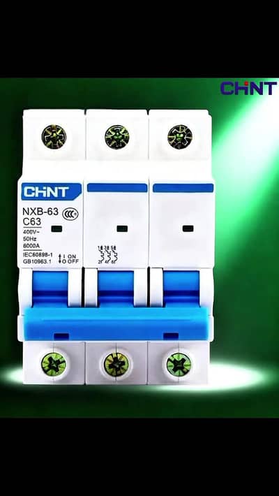 CHINT NXB-63 C63 63A 3 Pole MCB Circuit Breaker