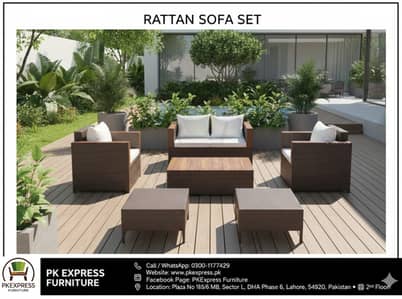 Rattan Sofa Set – Outdoor Garden / Patio / Café Sofa