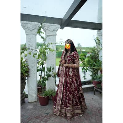 Zainab Salman Bridal Lehenga Choli – Small Size – Wedding Dress