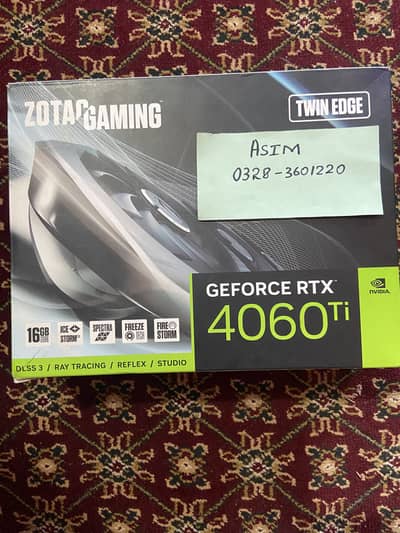 RTX 4060ti 16GB with box mint condition