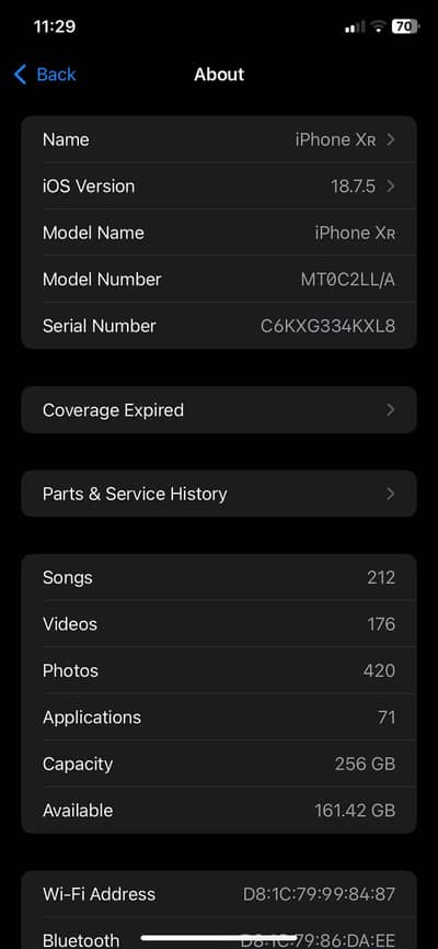 Iphone Xr pta approve 256gb