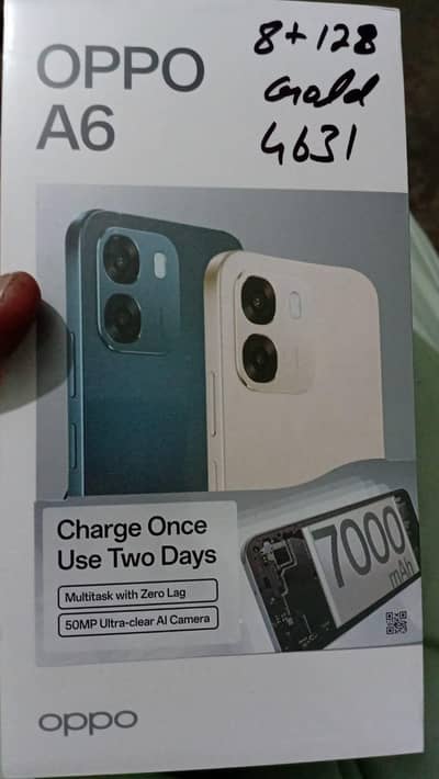 oppo A6.8+8/128 jast box open