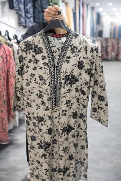 Bin Saeed luxury lawn kurti