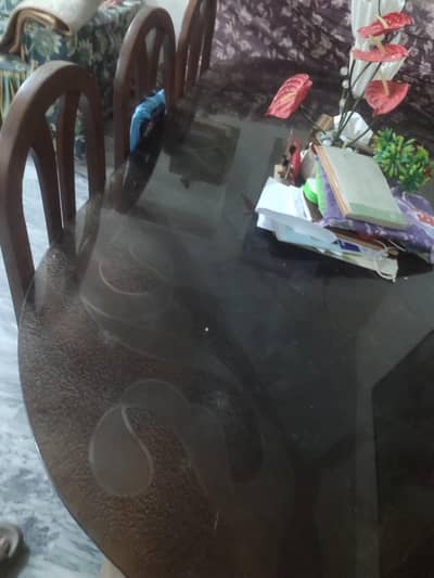 Dining table top glass