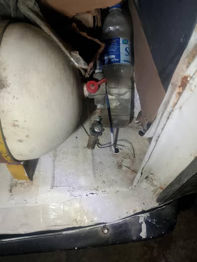 lpg cylinder 50kg +kit + change button +pipe with nozel complete fitti