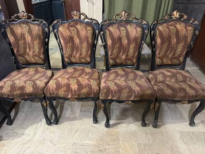 dining chairs made with hand Crafted wooden