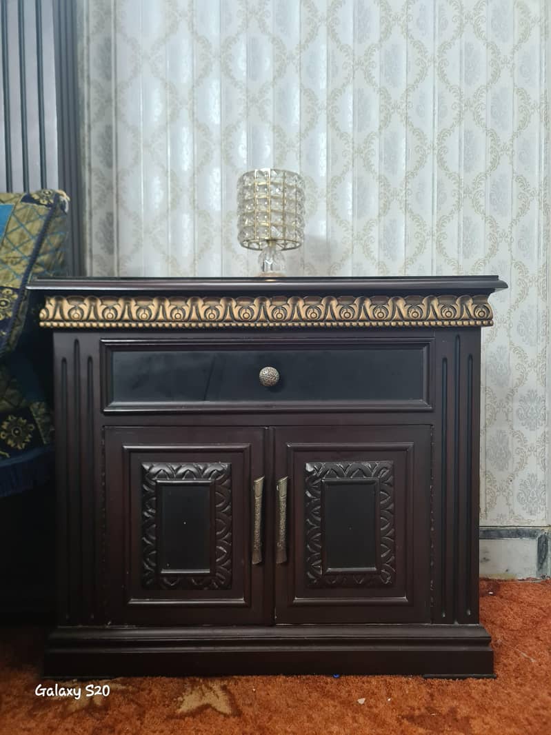 Solid Wood Designer Bed Set 5