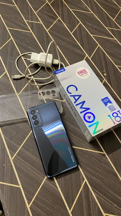 Tecno camon 18T All to All ok 10/10 pta approved complete saman 128gb