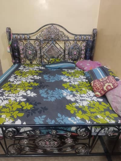 iron bed double bed