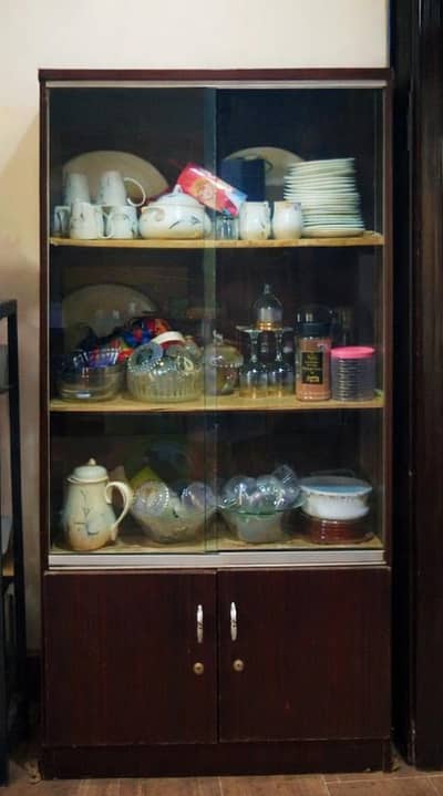 Crockery Showcase For Small Space