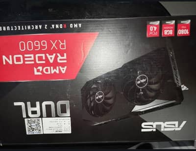 rx 6600 8gb with box 10/10