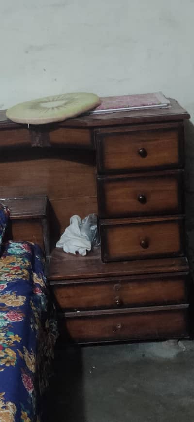 double bed with dressing