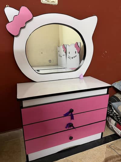 kids beds with mattress and dressings table