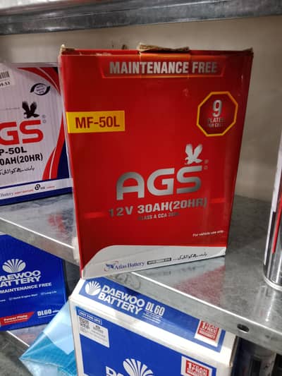 AGS,Dawooo All types of Batteries are available in reasonable prices