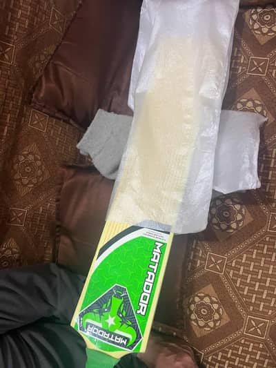 Matador Cricket Tapeball Bat - XF 2000 Wooden - Green Tape Ball Bat