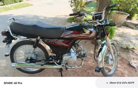 Honda cd 70 registered & on name bio on spot 4k driven urjent sale