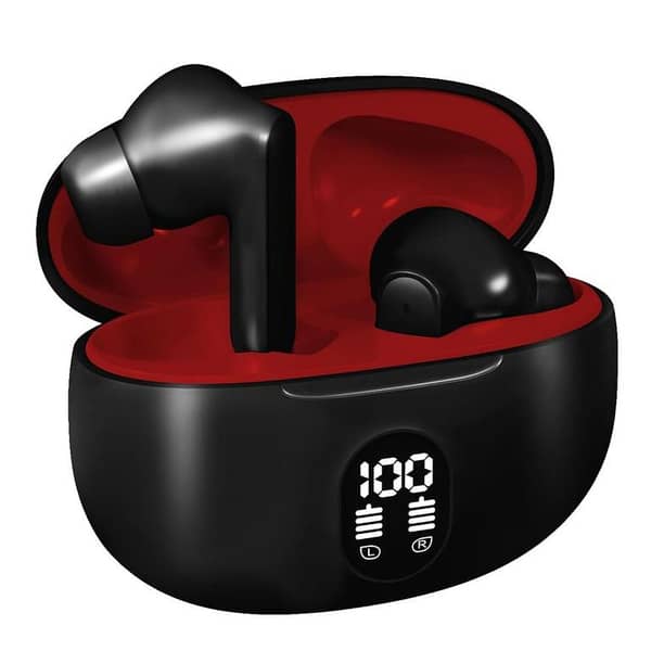 New Stereo Earbuds wireless Display airpods - Red