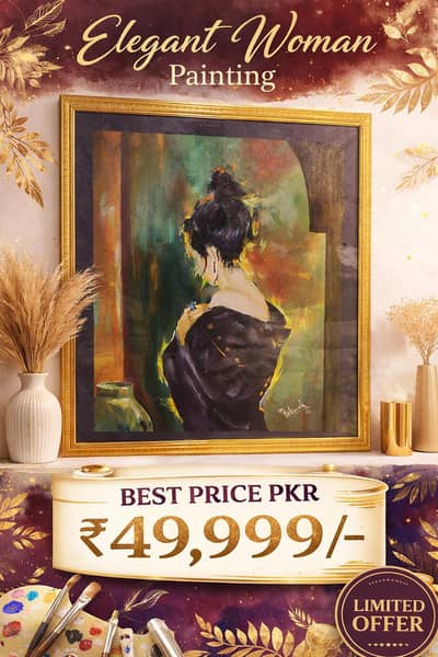 Elegant Woman Painting