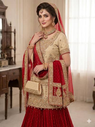 Bridal Sharara Suit for Sale (Used Only Once)