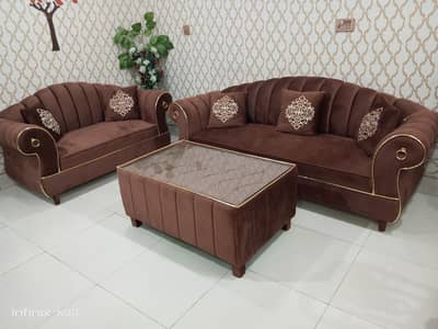 5 seater sofa with table