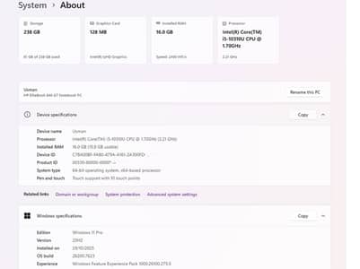 HP EliteBook 840 G7 Core i5 10th Gen | 16GB RAM | 256GB SSD | Touch La