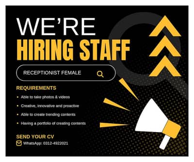 Job Receptionist (female)