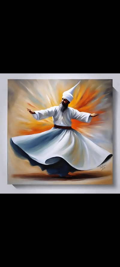Sufi artwork Handmade Painting on Canvas 03433606964