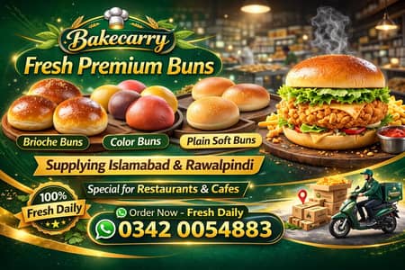 Fresh Buns Supply in Islamabad Restaurants
