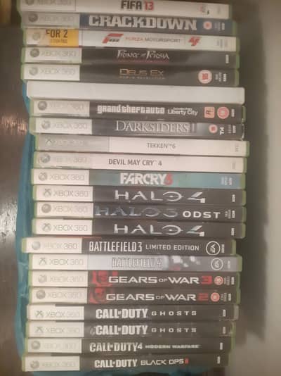 Xbox 360 original CIB physical disc games