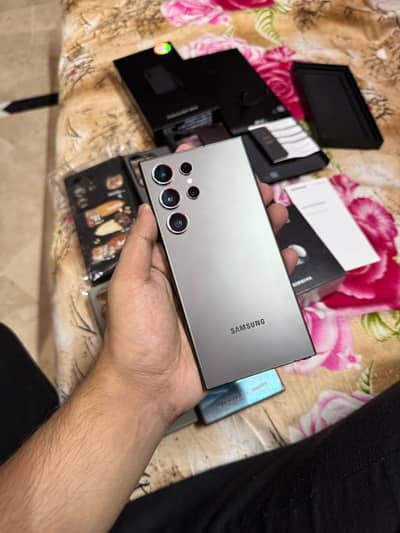 Samsung S24 Ultra PTA Approved Conplete Box With box Pack Buds Gift.