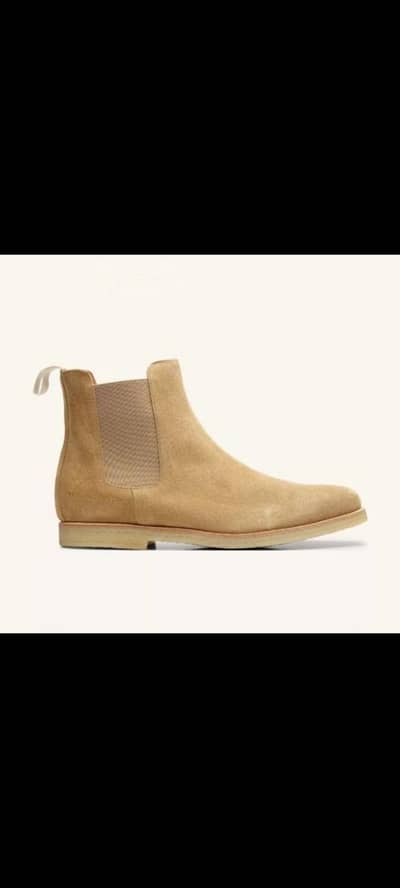 Handmade Genuine Pure Suede Leather Ankle boot for Men