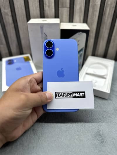 iPhone 16 | PTA Approved | Under Warranty | Blue | 128GB | 98% Health