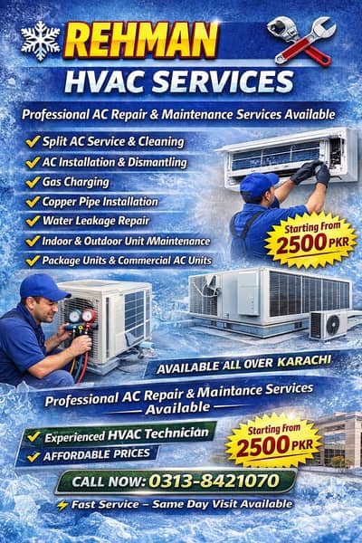 HVAC and AC service provider
