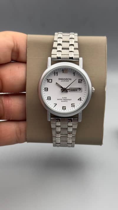 Swanson Japan  Day & Date Japan Mov Watch.