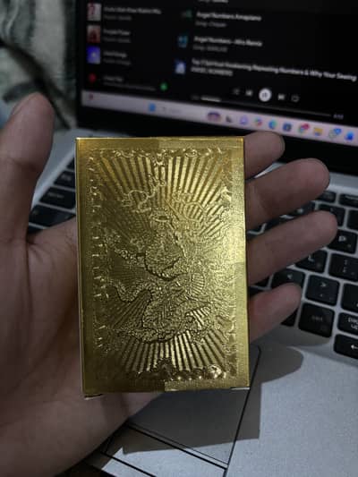 Playing Cards - Golden PVC material