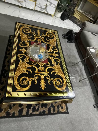 Versace center table with side tables