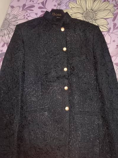 Medium Sized Wedding Styled Black Coat
