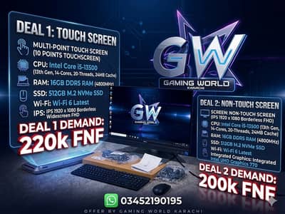 Fresh Dell Optiplex 7410 AIO Pc 65w i5 13500 13TH GEN DDR5 TouchScreen