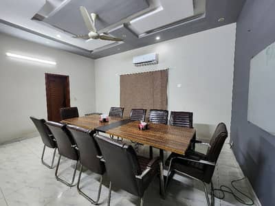 16 Marla 1st Floor Office Tile Flooring Ceiling Commercial Johar Town Near Shaukat Khanam 3 Washrooms 2 Executive Room 1 Kitchen Demand 285k