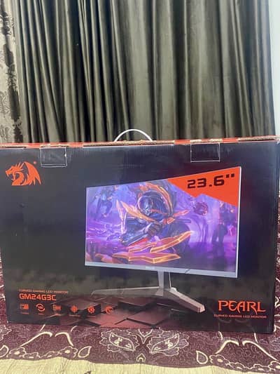 Redragon Pearl GM24G3C 24” Curved Gaming Monitor - Brand New Box Pack