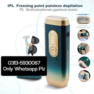 Hyundai laser hair removal device ice cooling pain free hair remover