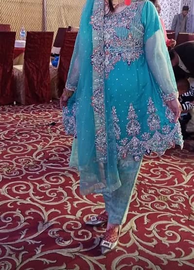 Lovely embroided  n stone  short frok